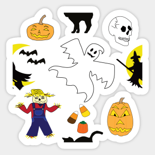 Halloween, Holiday Decorations, Spooky Fun Sticker